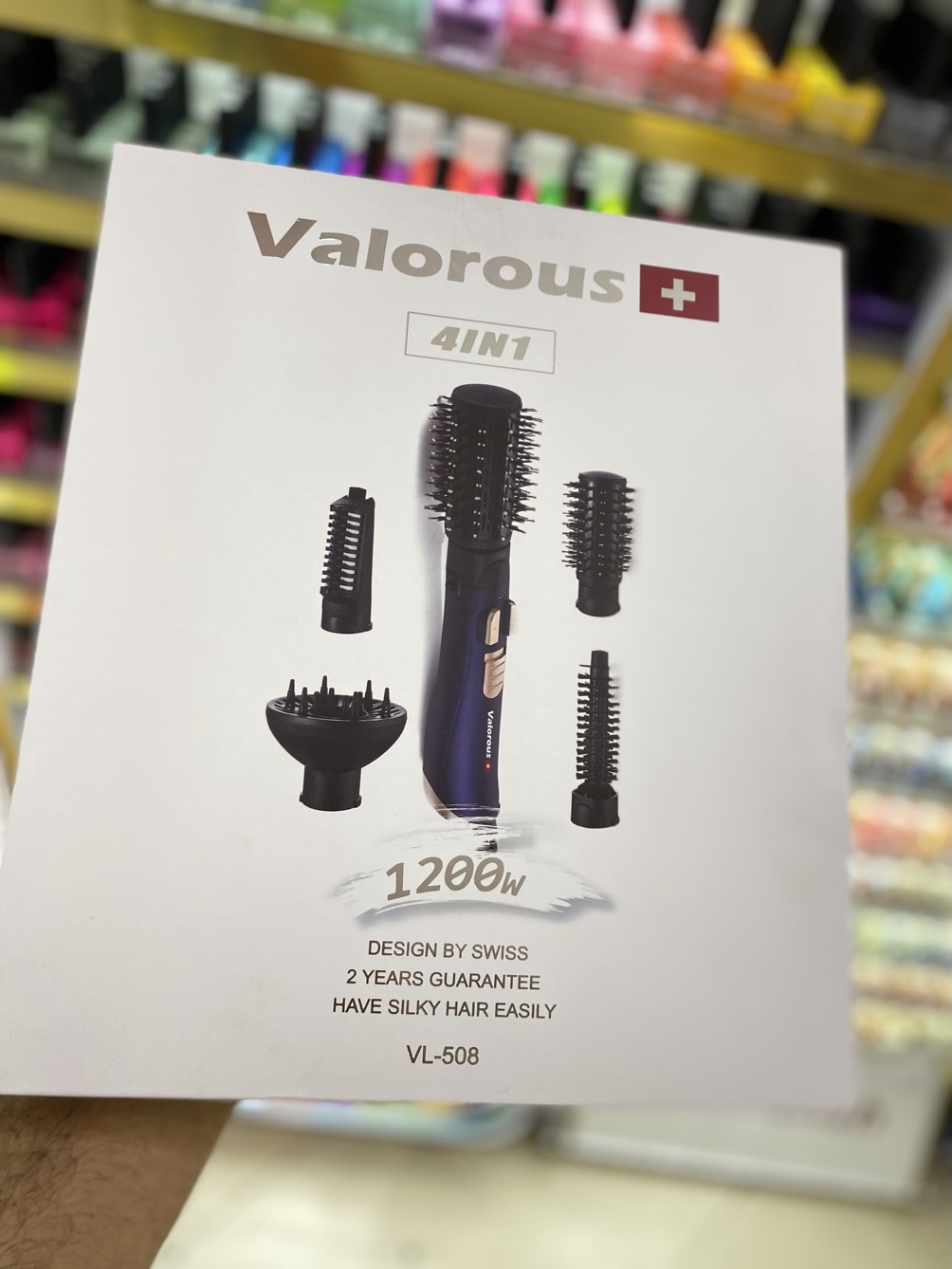 سشوار چرخی ولروس (Valorous (5IN1سوییسی مدل VL 508(یکسال تعویض و یکسال تعمیر)